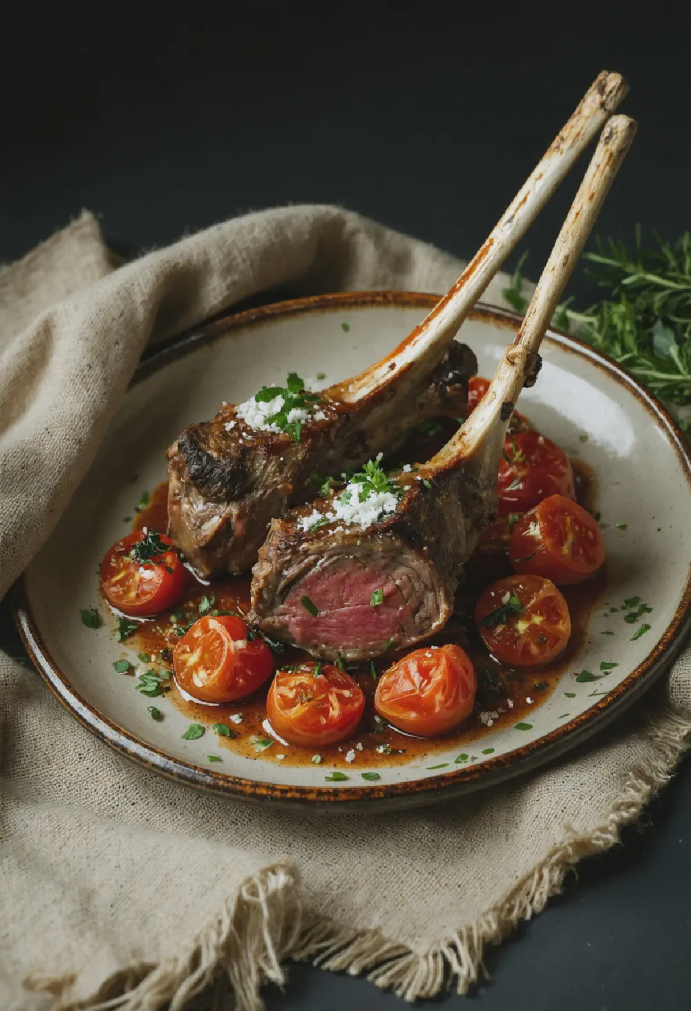 Australian Lamb Shanks with Bush Tomato