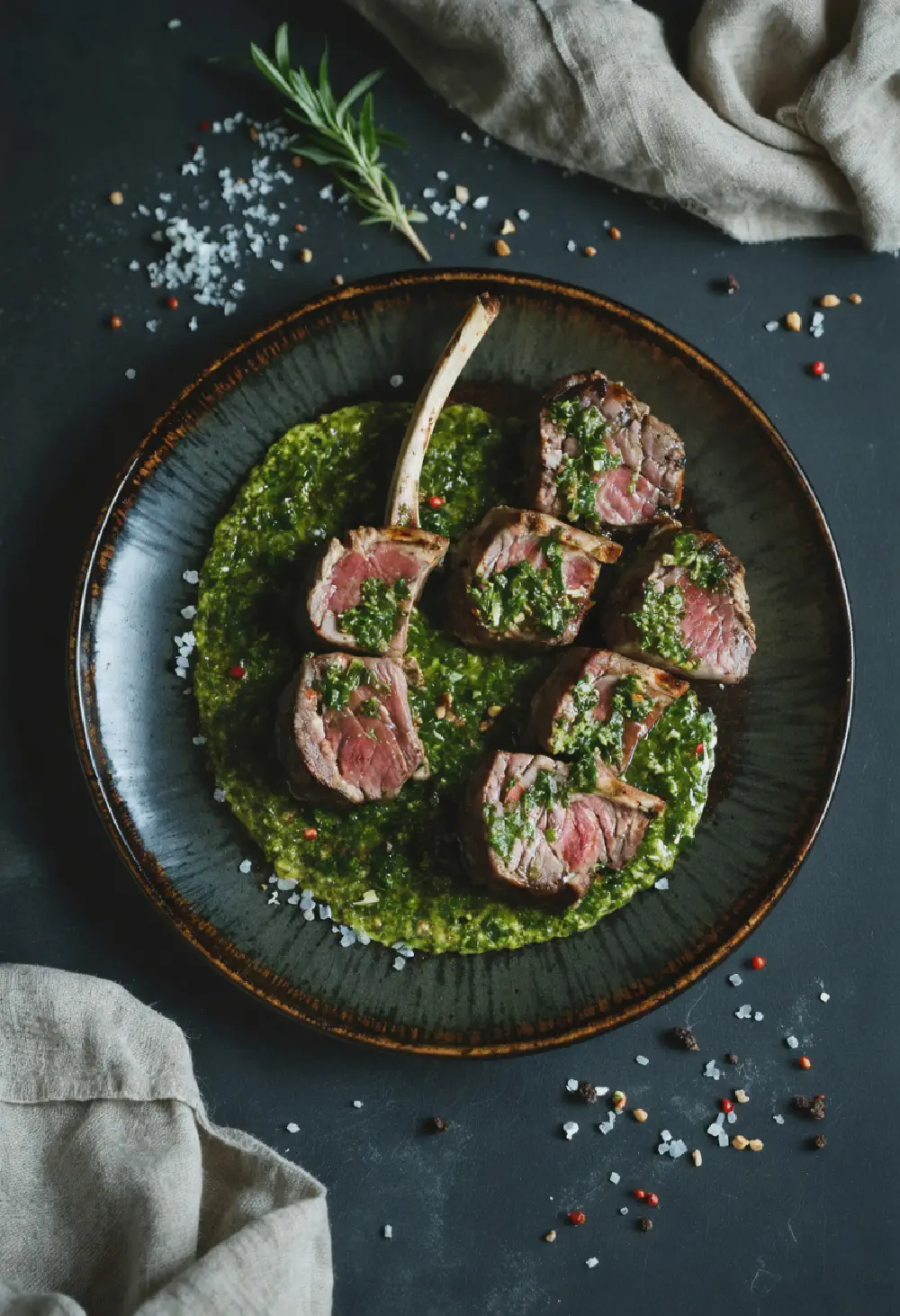 Chimichurri Lambchops with Asian Fusion Twist