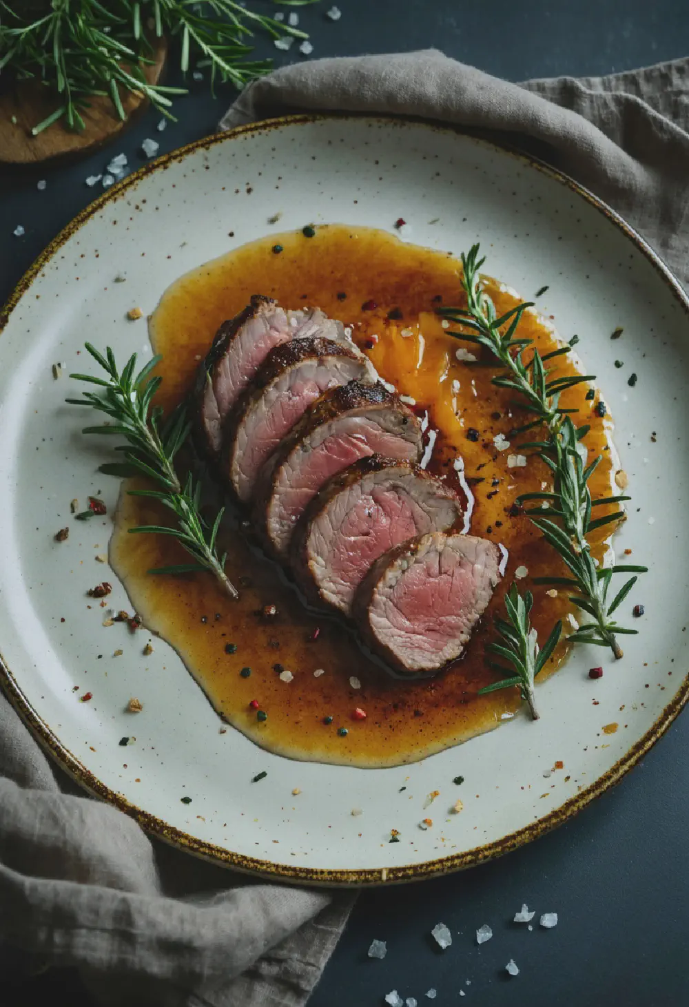 Duck Breast with Orange Glaze