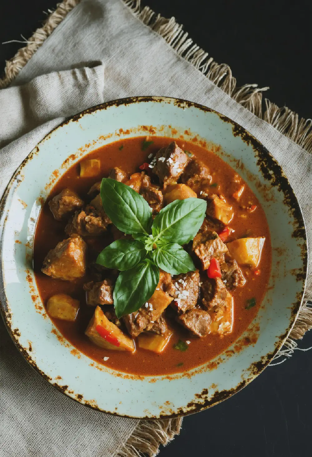 Massaman Curry with Beef or Chicken