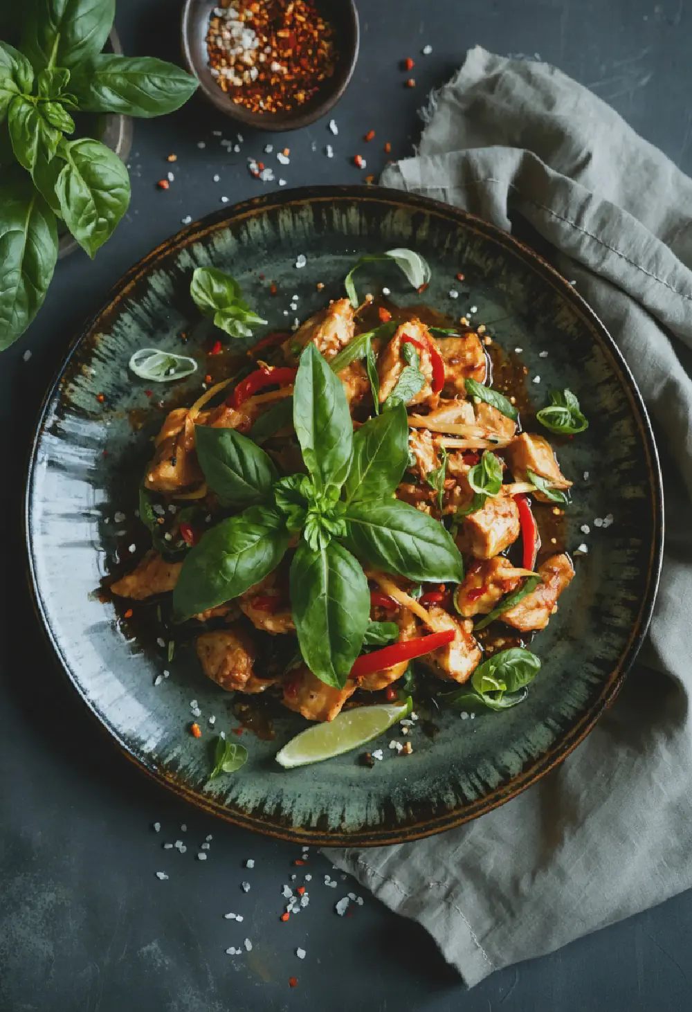 Pad Kra Pao (Thai Basil Chicken)