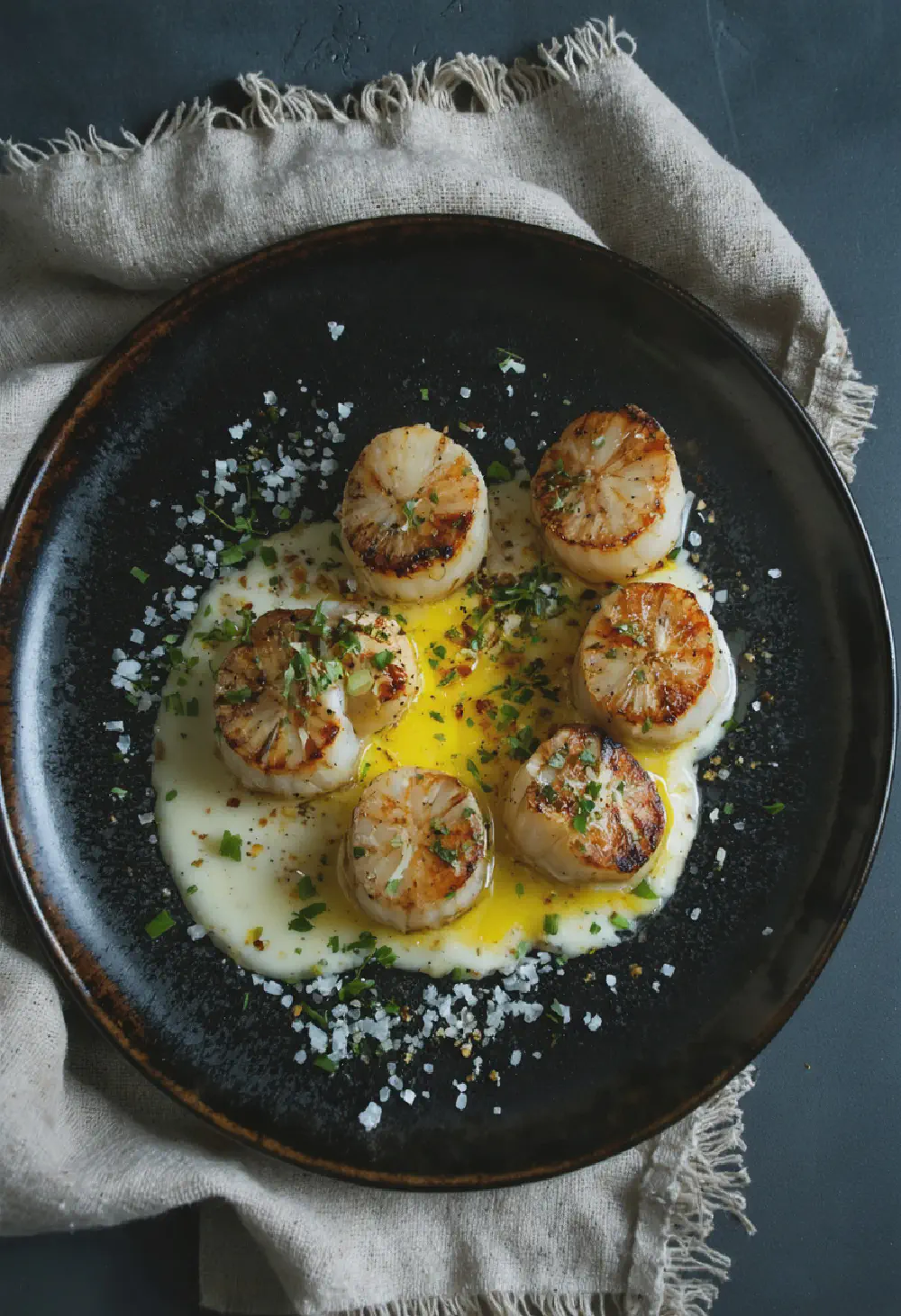 Pan-Seared Scallops with Lemon Butter