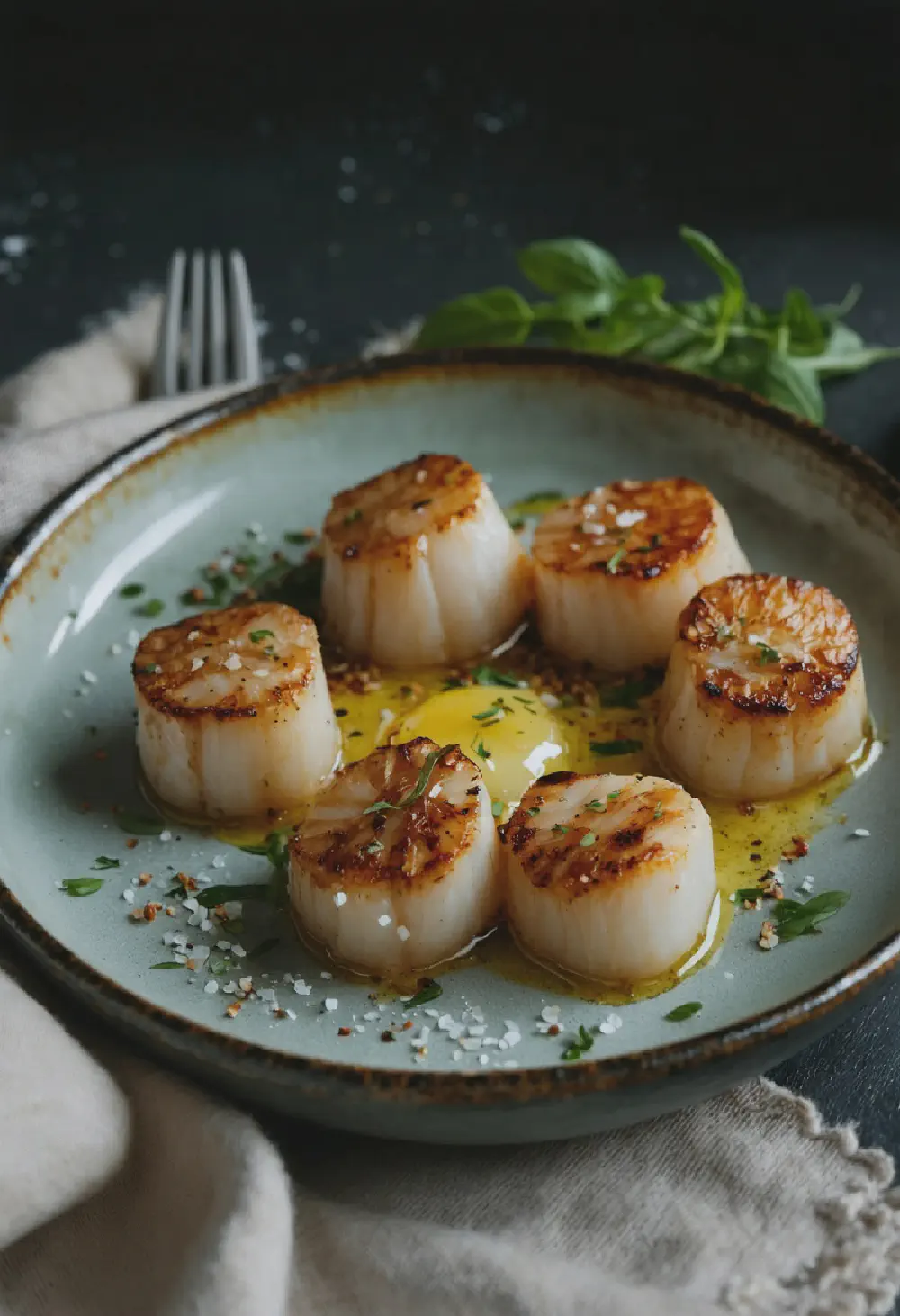 Pan-Seared Scallops with Lemon Butter