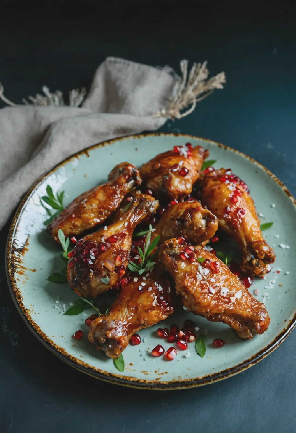 Pomegranate Molasses Wings