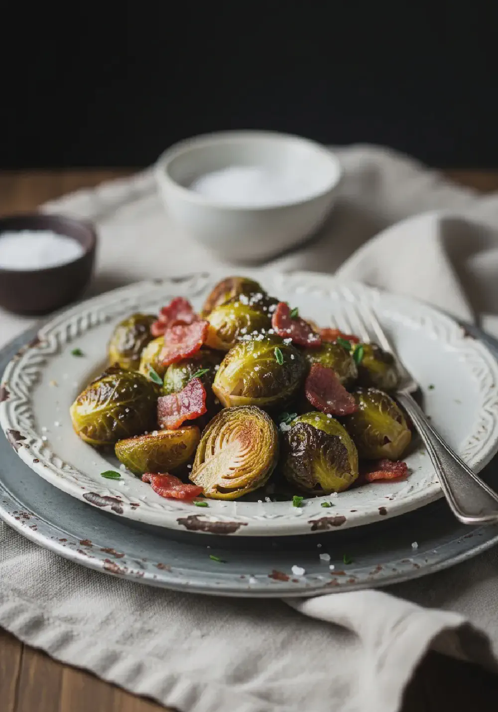 Roasted Brussels Sprouts with Bacon