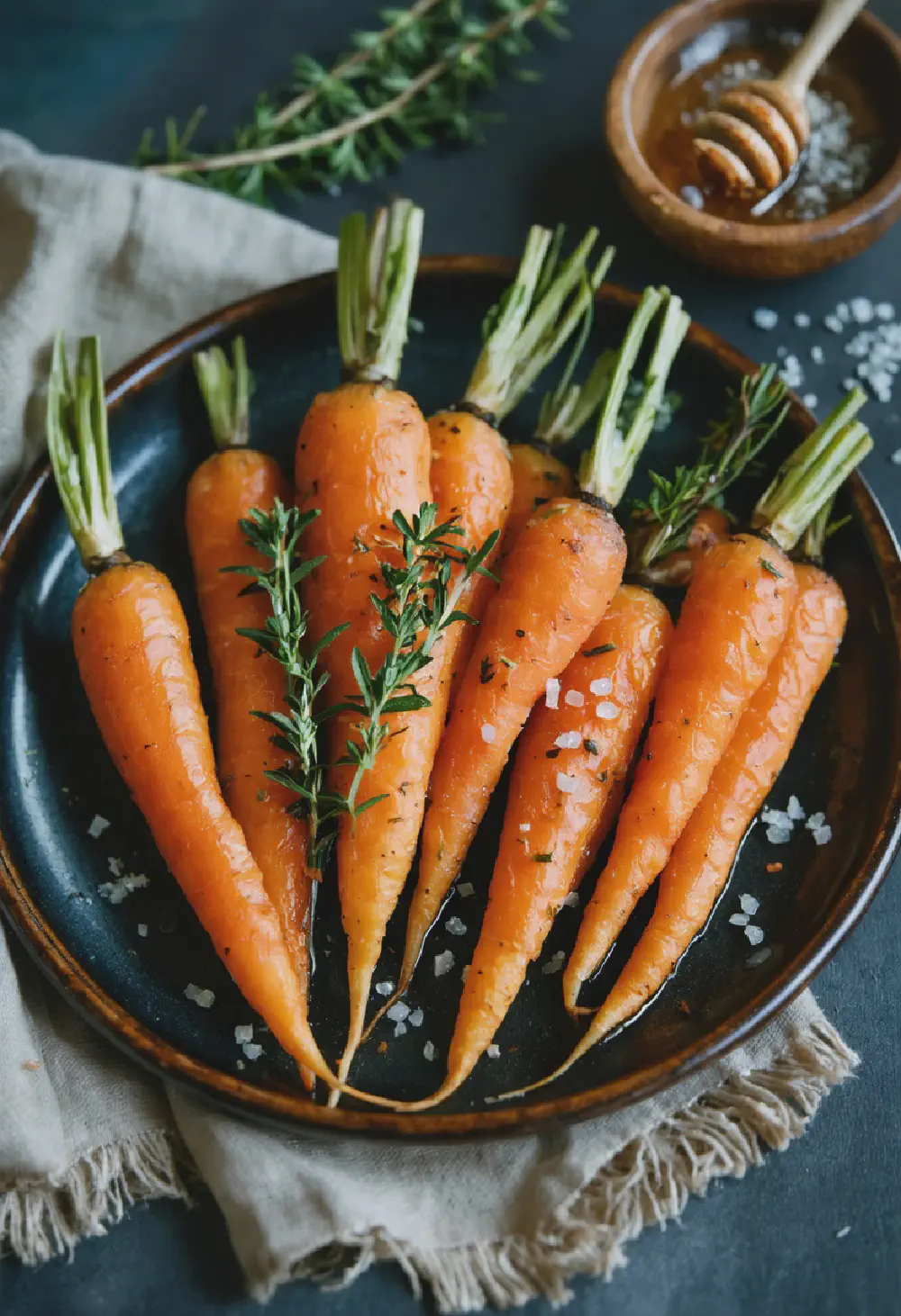 Roasted Carrots with Honey and Thyme