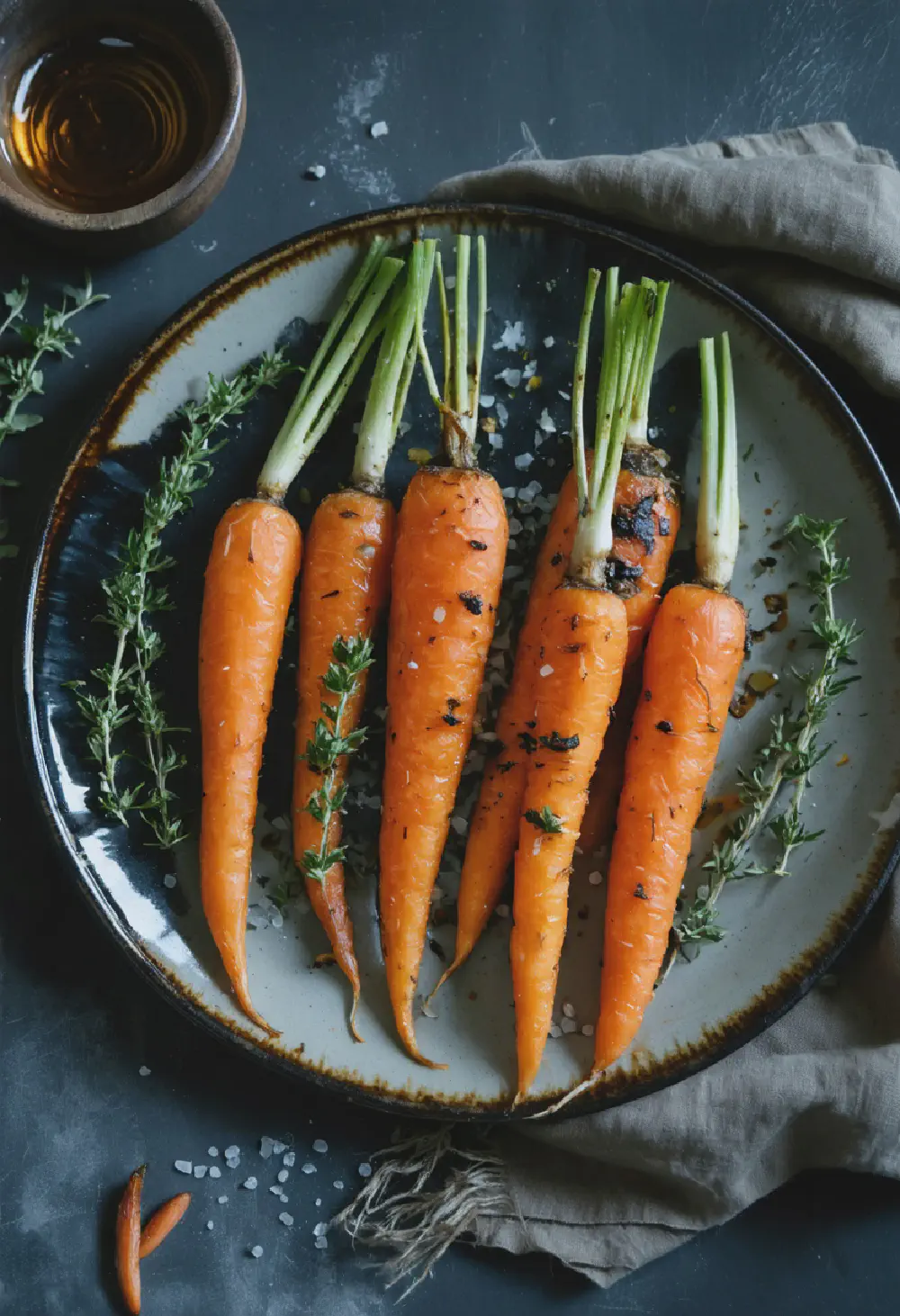 Roasted Carrots with Honey and Thyme